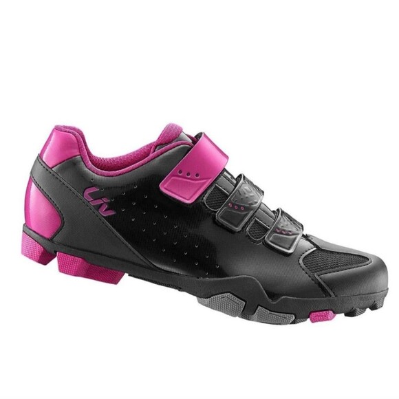 Giant Liv Fera Mountain Bike Cycling Shoes Black & Pink Size 37 - Picture 1 of 15